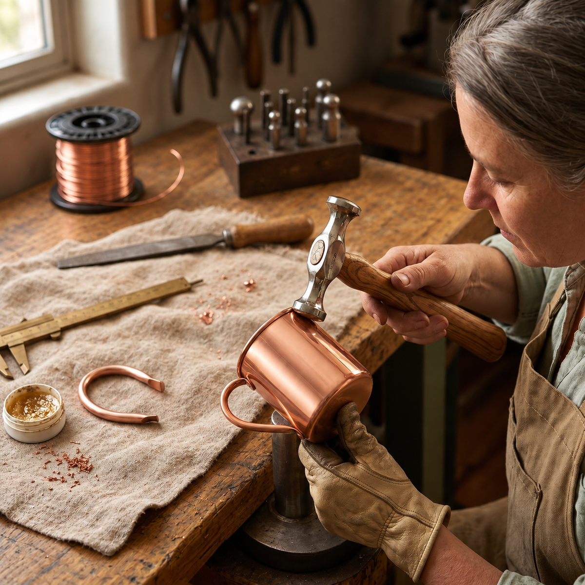 Nancy's Copper Plain Mug 400ml