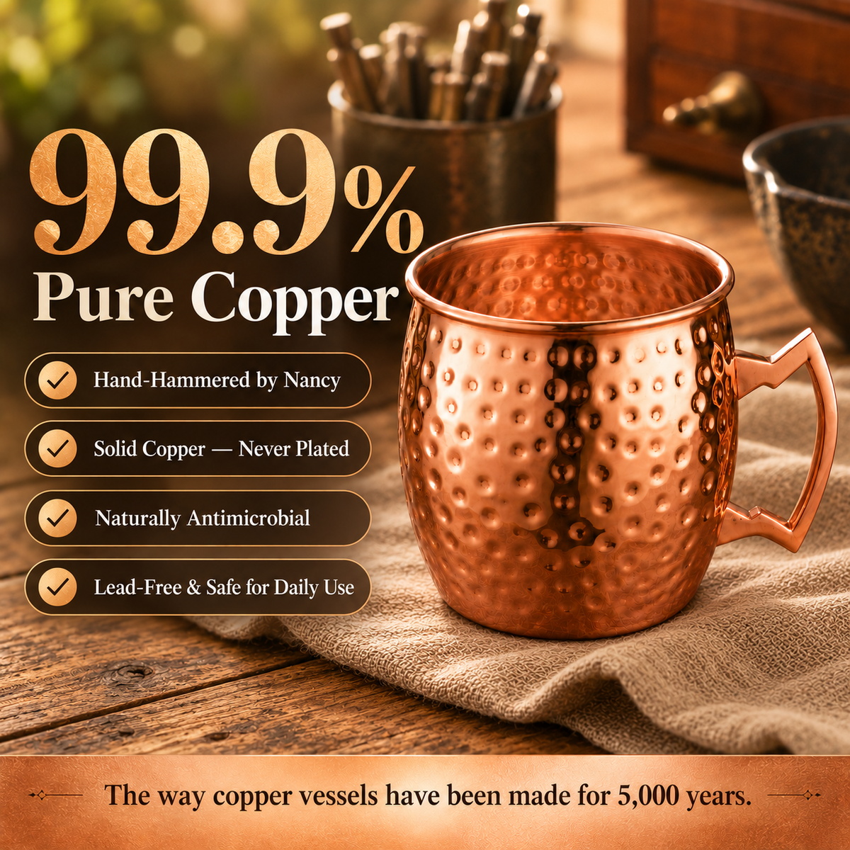 Nancy's Copper Mug 350ml