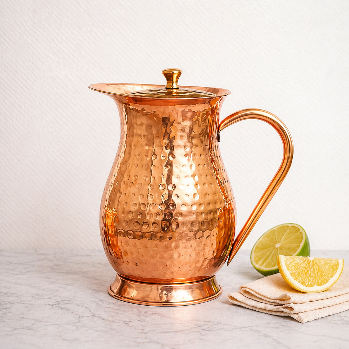 Nancy’s Hand-Hammered Pure Copper Pitcher