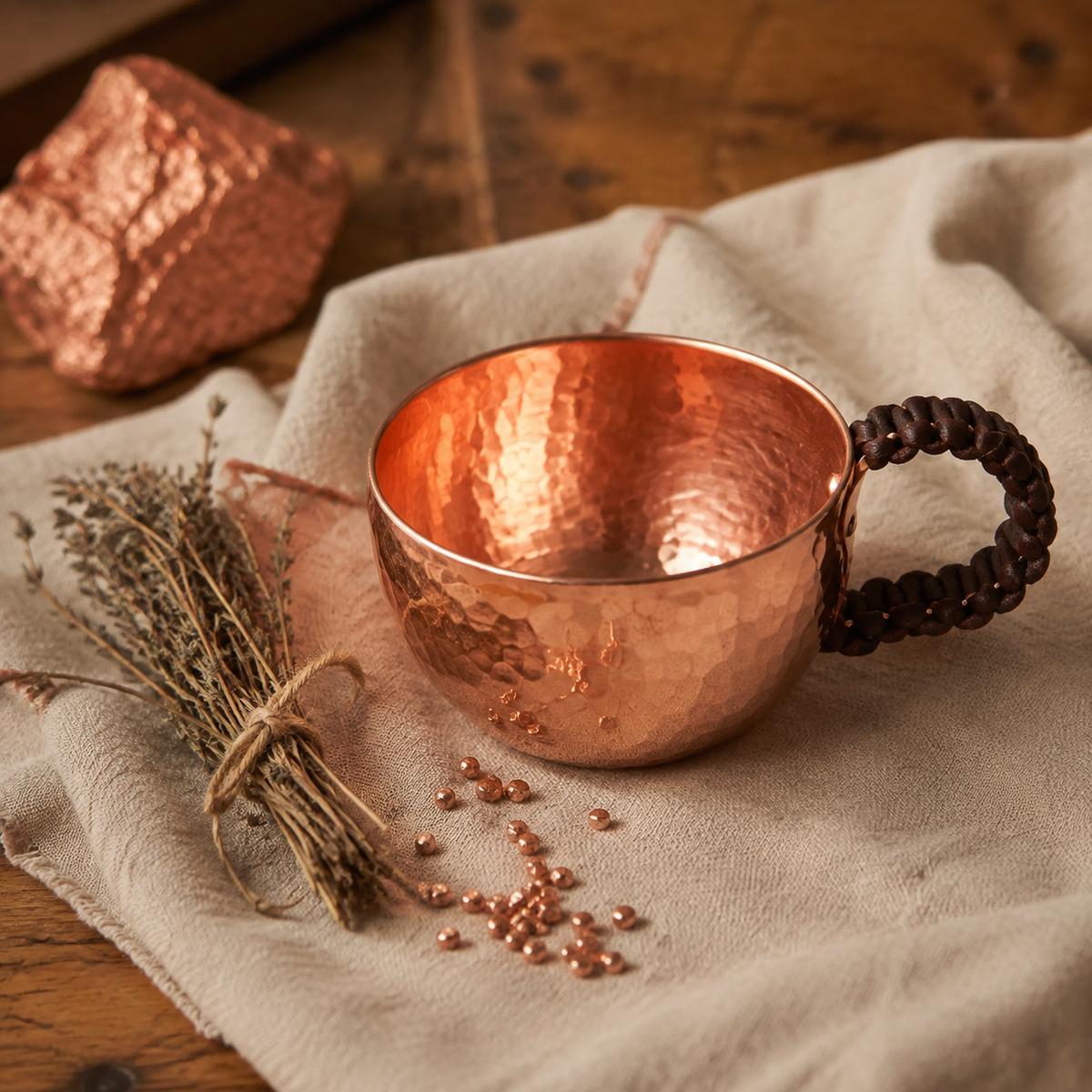 Nancy’s Hand-Hammered Pure Copper Cup