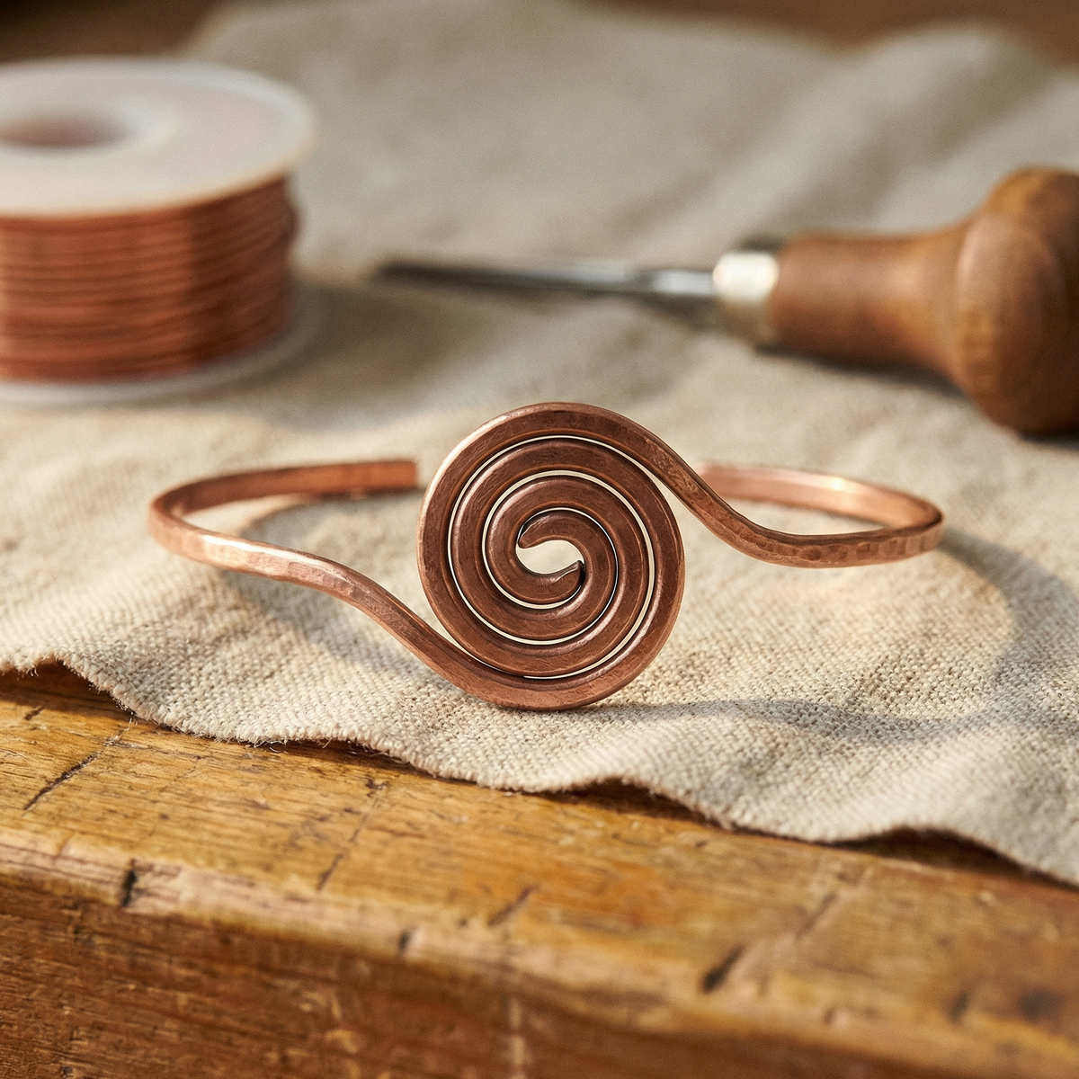 Nancy's Coil Copper Anklet