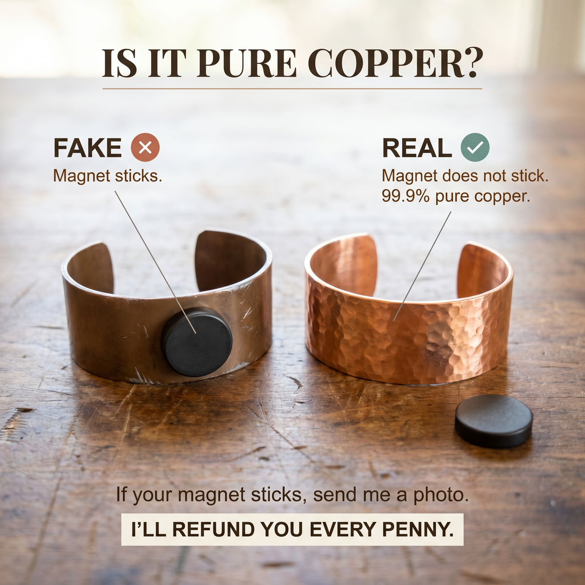 Copper Love Hearth Copper Bracelet