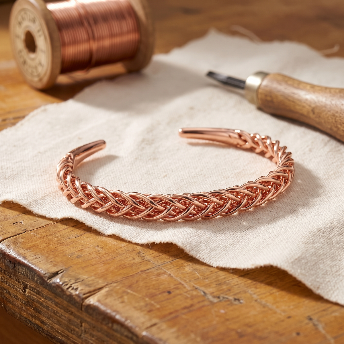 Nancy's Fox Copper Bracelet