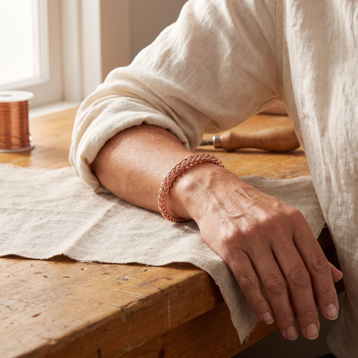 Nancy's Fox Copper Bracelet