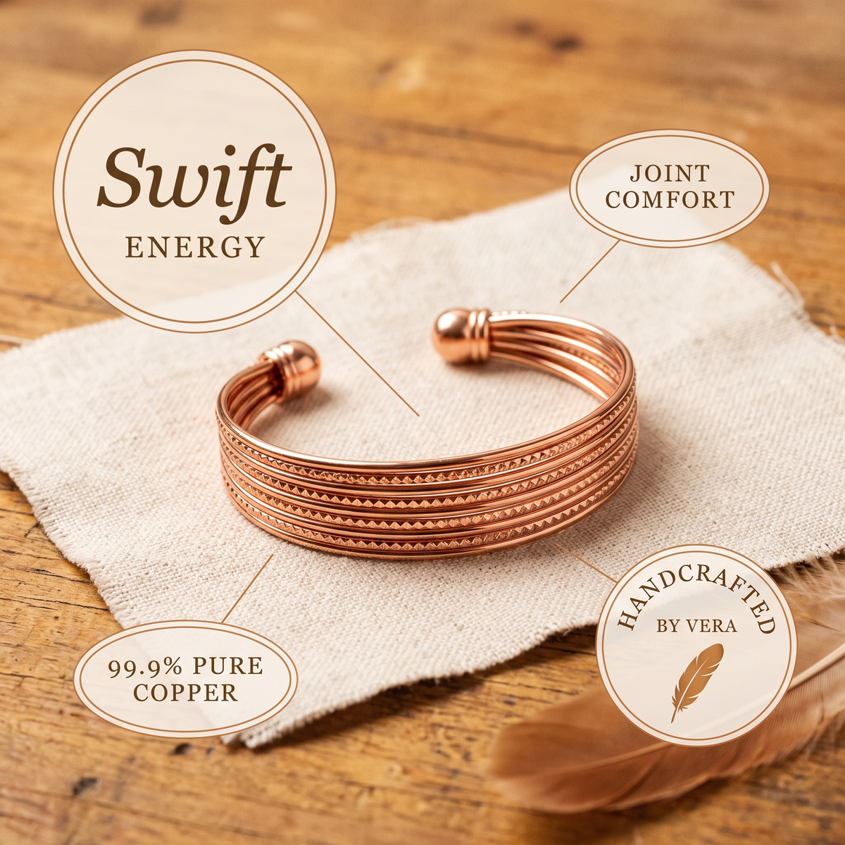 Nancy's Swift Copper Bracelet