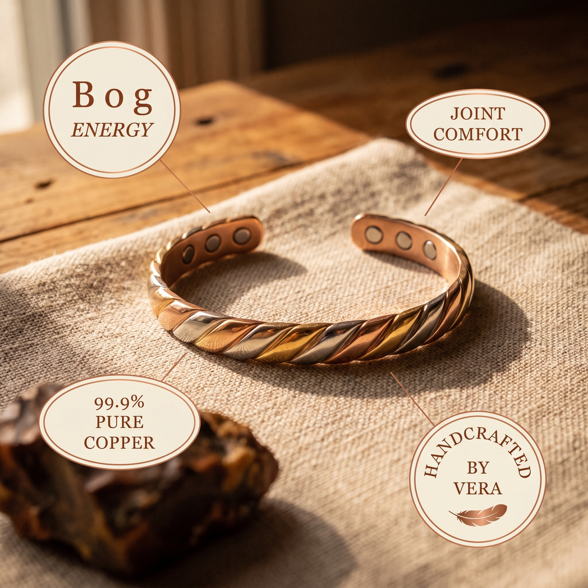 Nancy's Bog Copper Bracelet