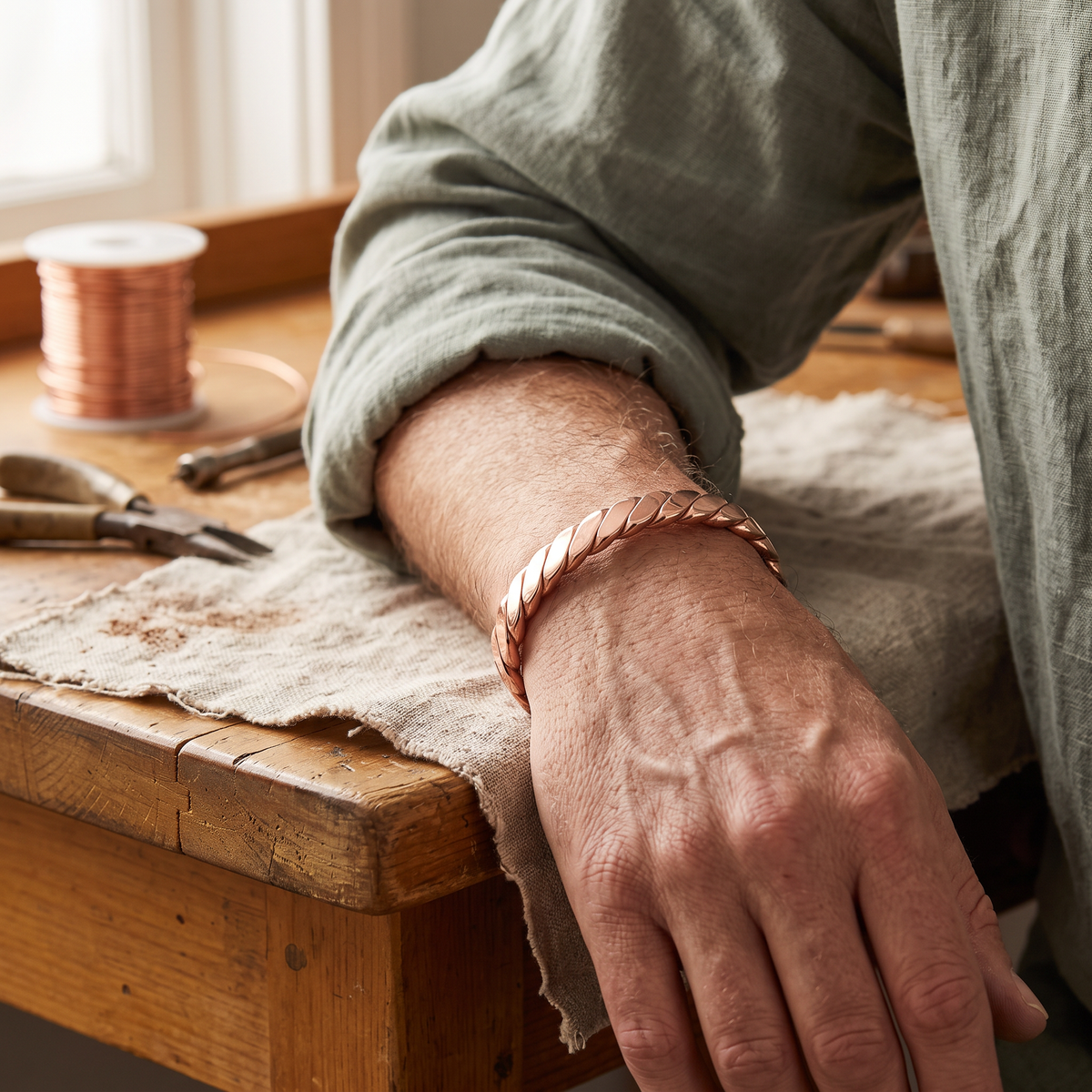 Nancy's Bough Copper Bracelet