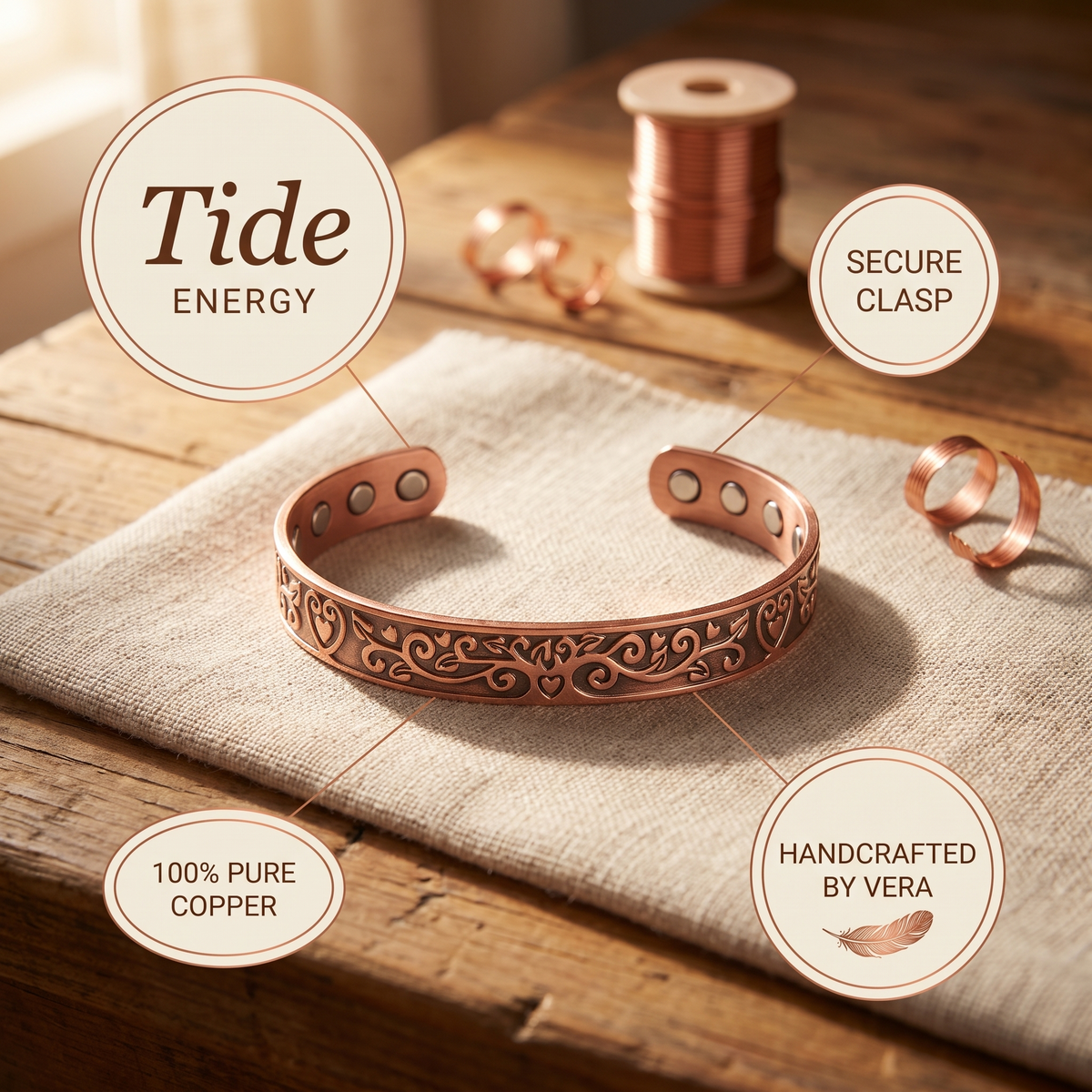 Nancy's Tide Copper Bracelet