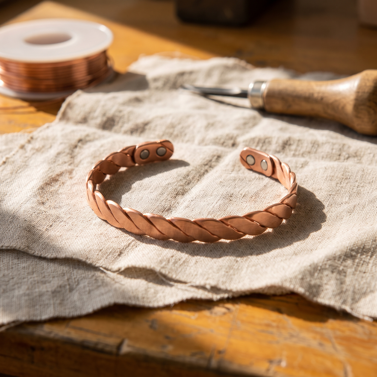 Nancy's Reed Copper Bracelet