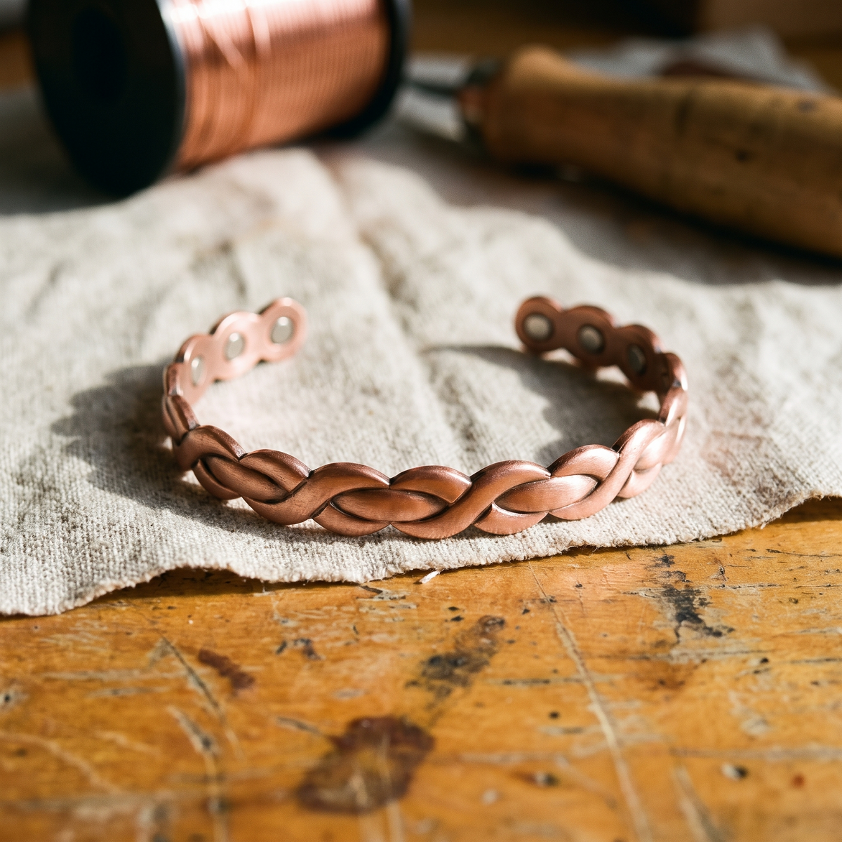 Nancy's Loom Copper Bracelet