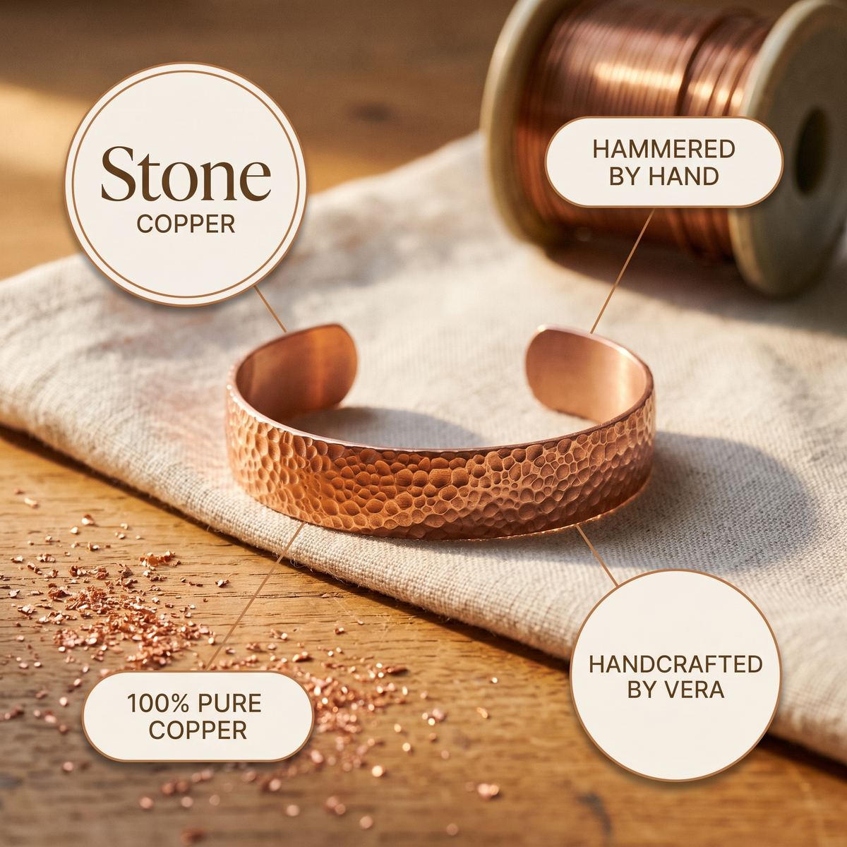 Nancy's Moon Copper Bracelet