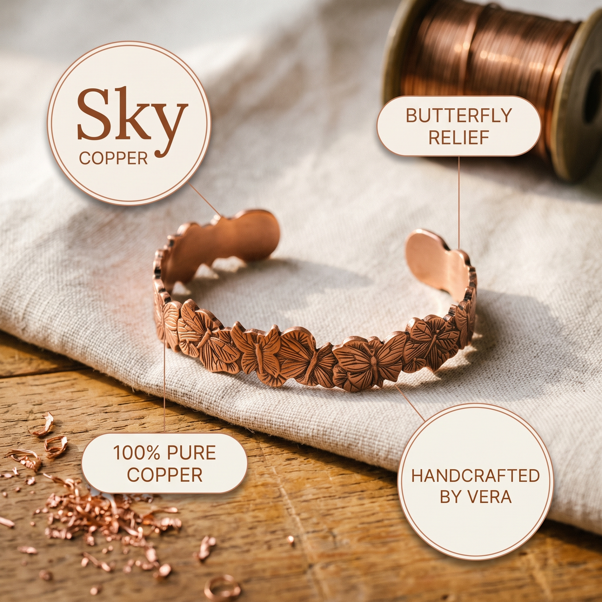 Nancy's Sky Copper Bracelet