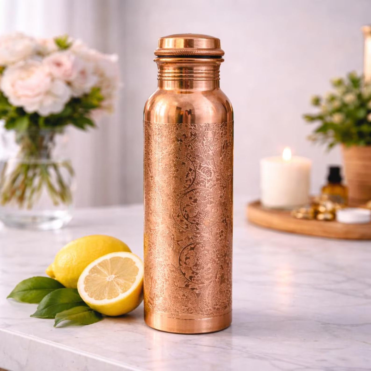 Nancy’s Engraved Pure Copper Water Bottle
