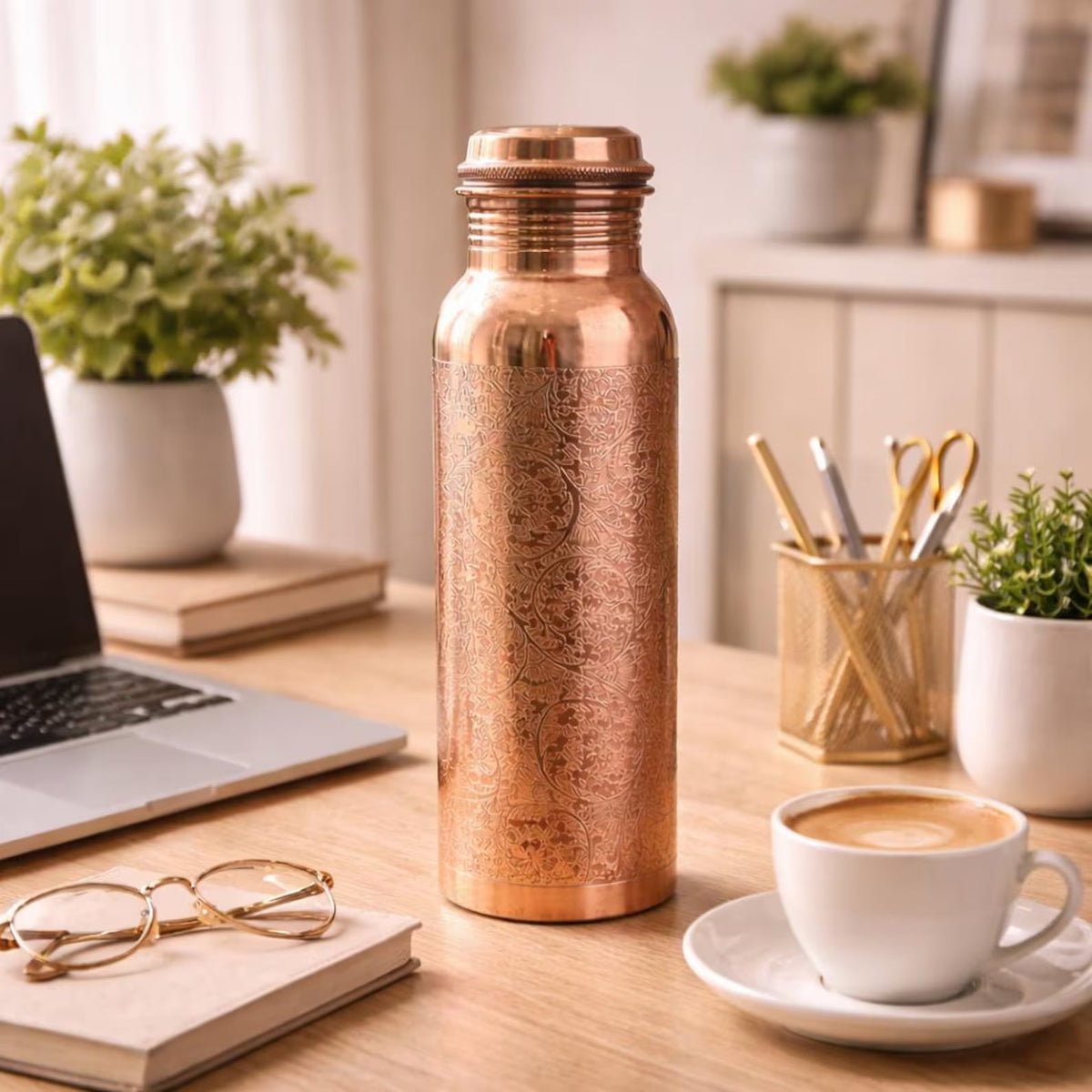 Nancy’s Engraved Pure Copper Water Bottle