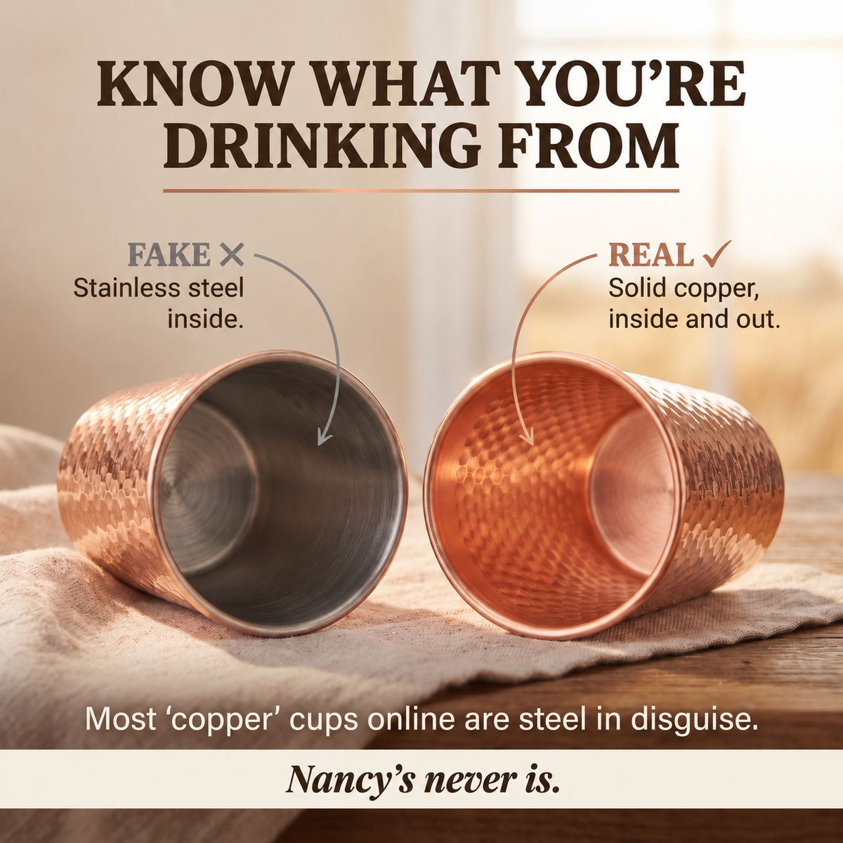Nancy's Pure Copper Cup
