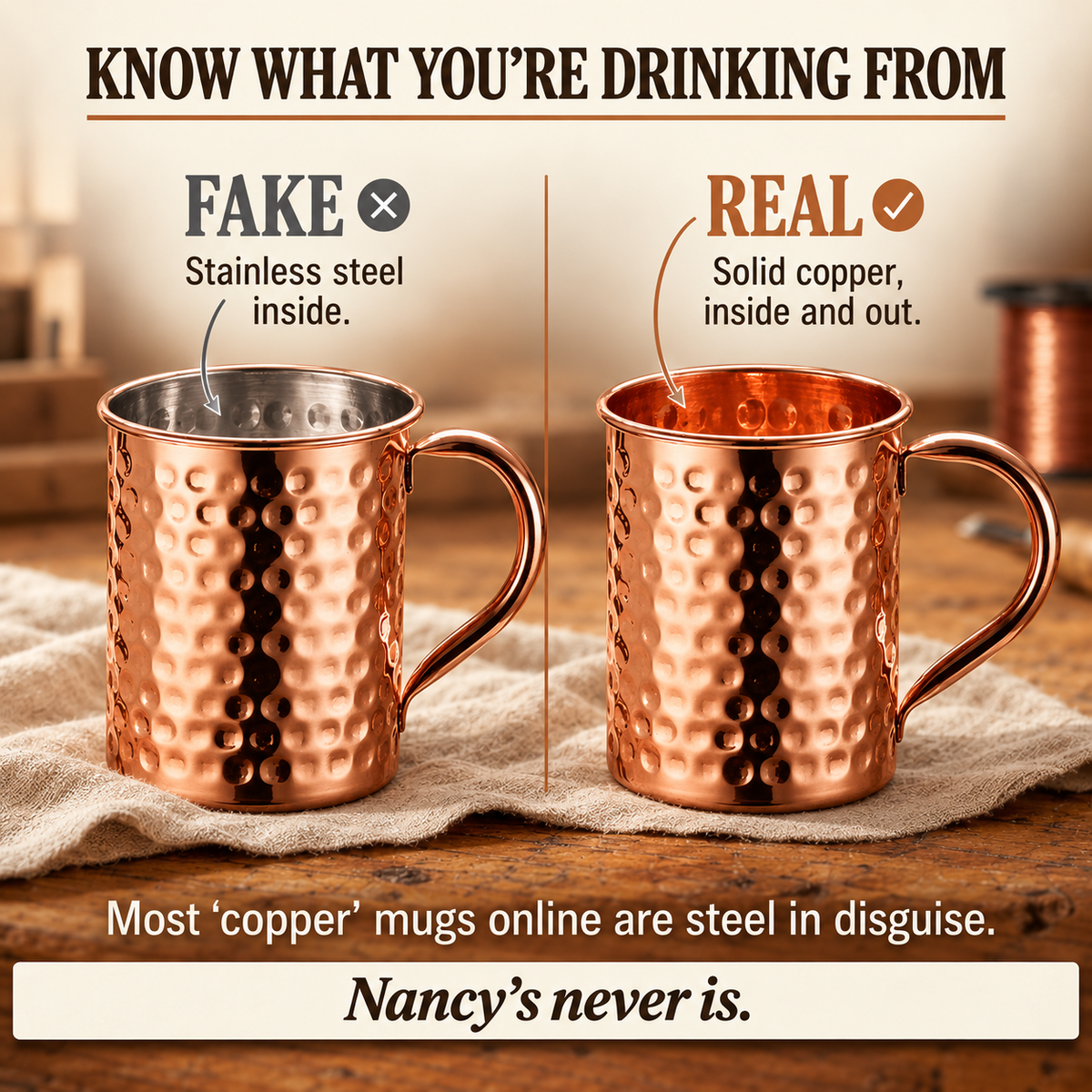 Nancy's Copper Mug 400ml