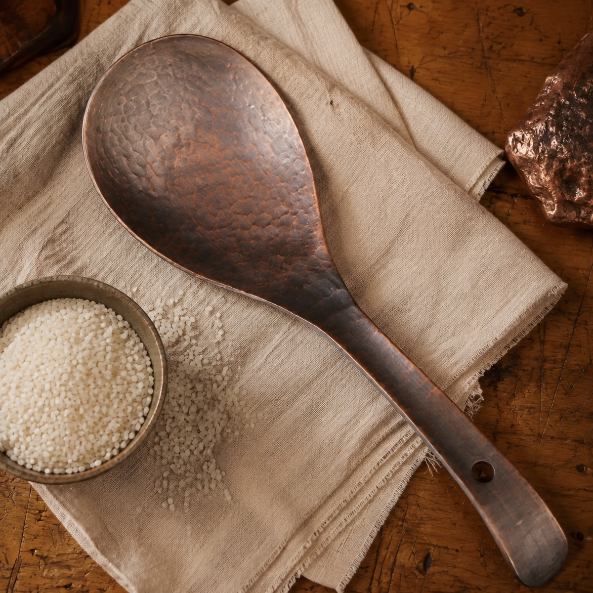 Nancy’s Hand-Hammered Copper Serving Spoon