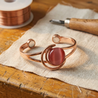 Copper Love Sphere Pink Copper Bracelet