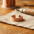Copper Love Band Copper Ring