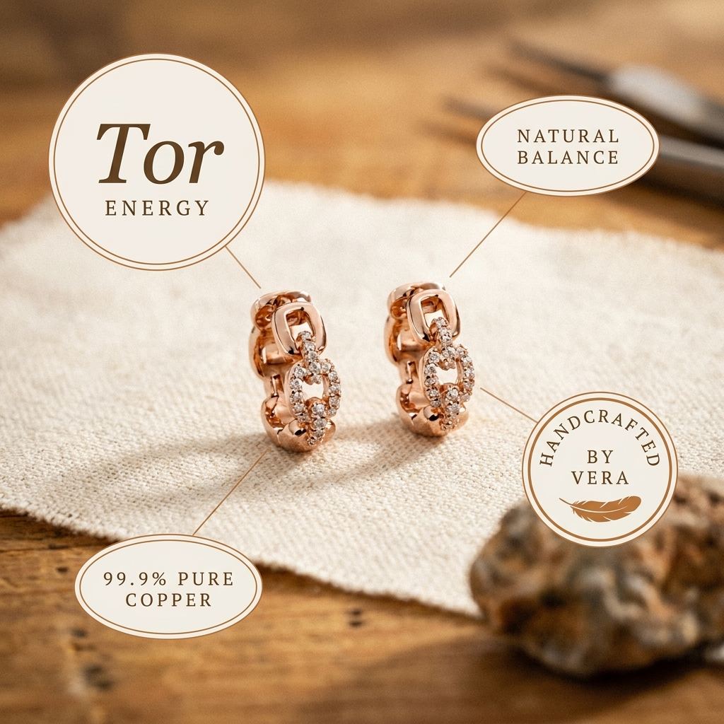 Nancy's Tor Copper Earrings