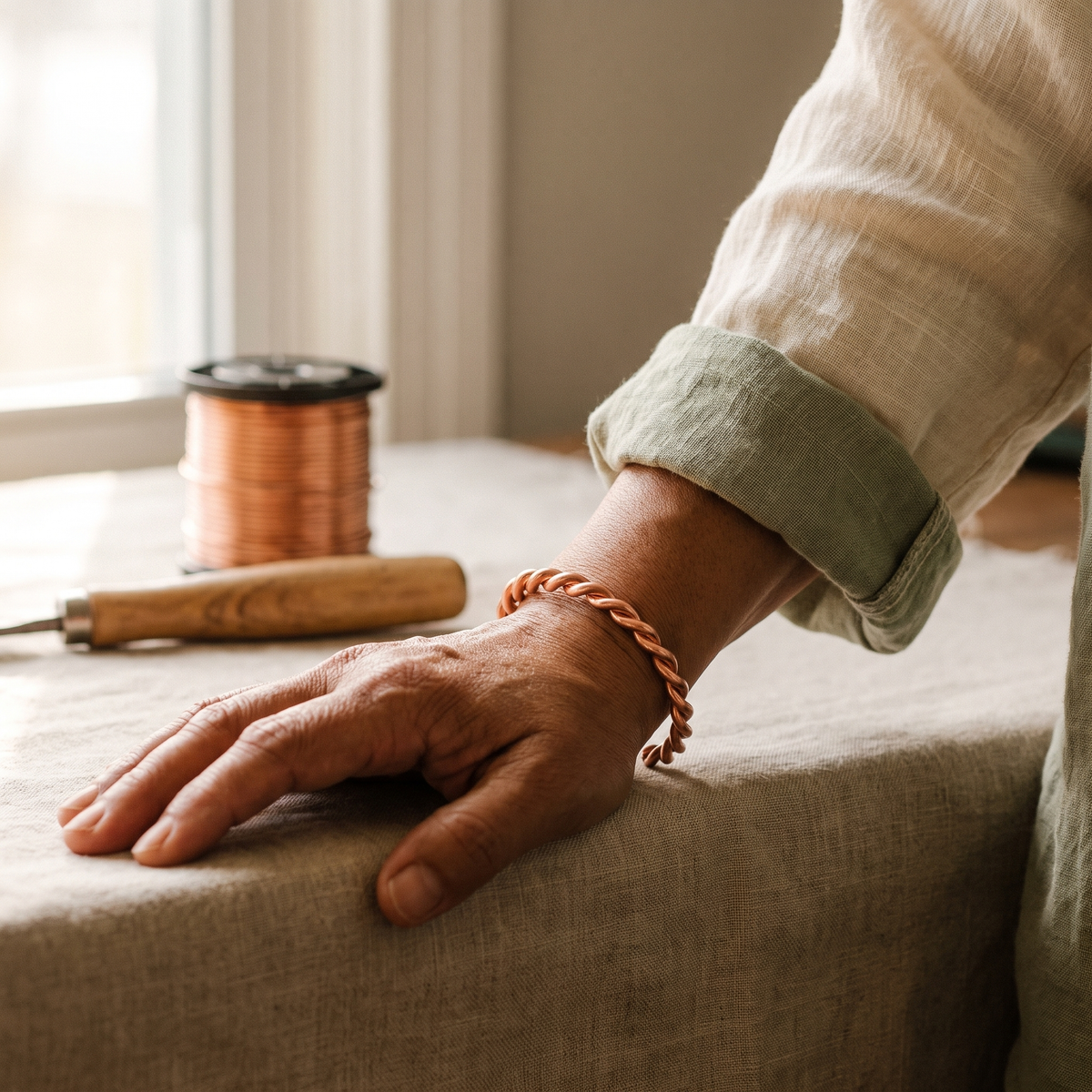 Nancy's Tensor Copper Bracelet