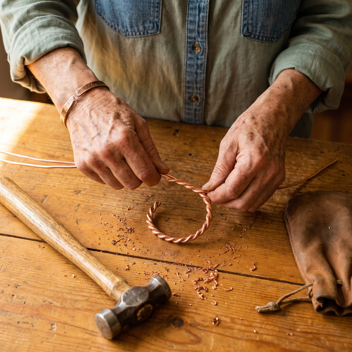 Nancy's Tensor Copper Bracelet