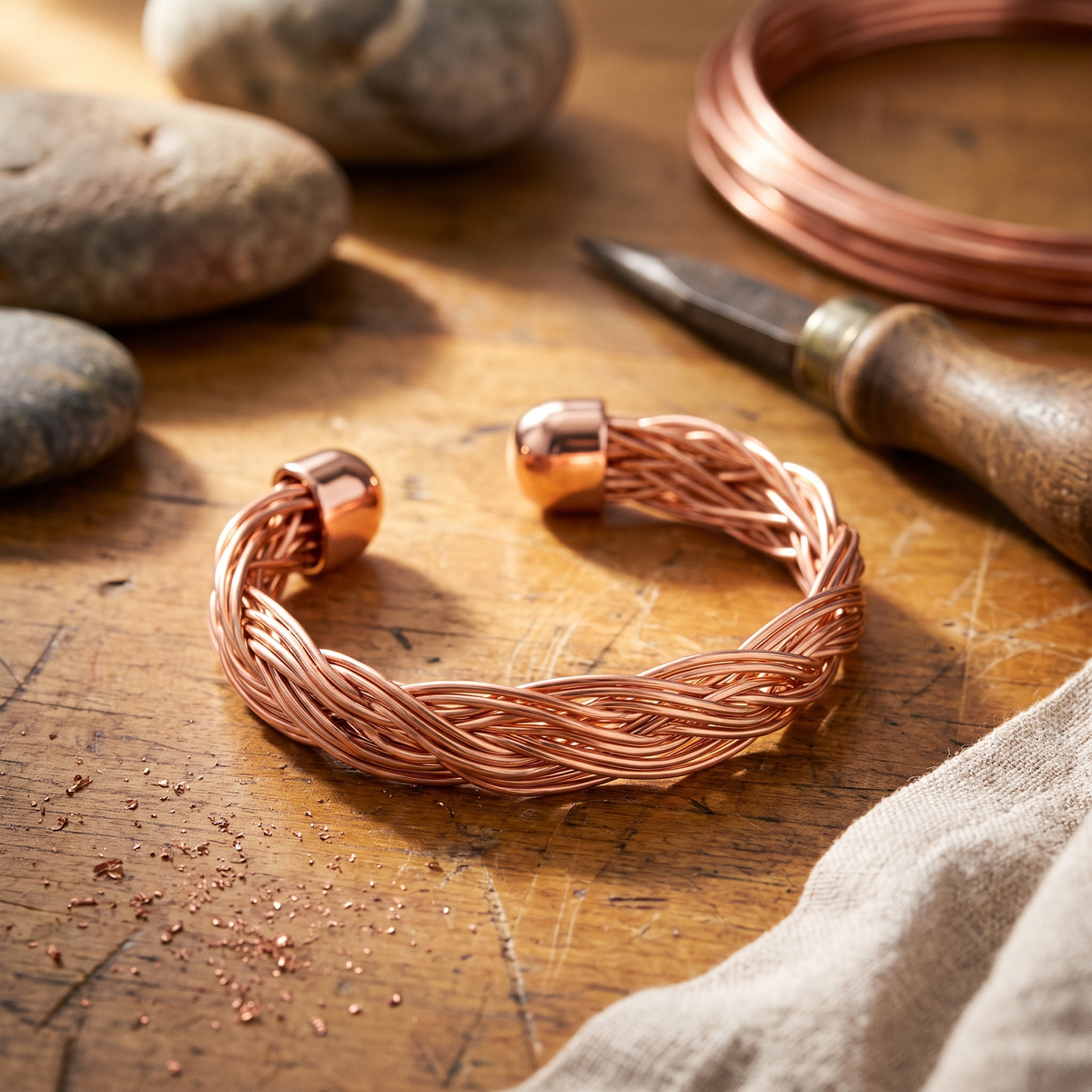 Nancy's Elm Copper Cuff Bracelet