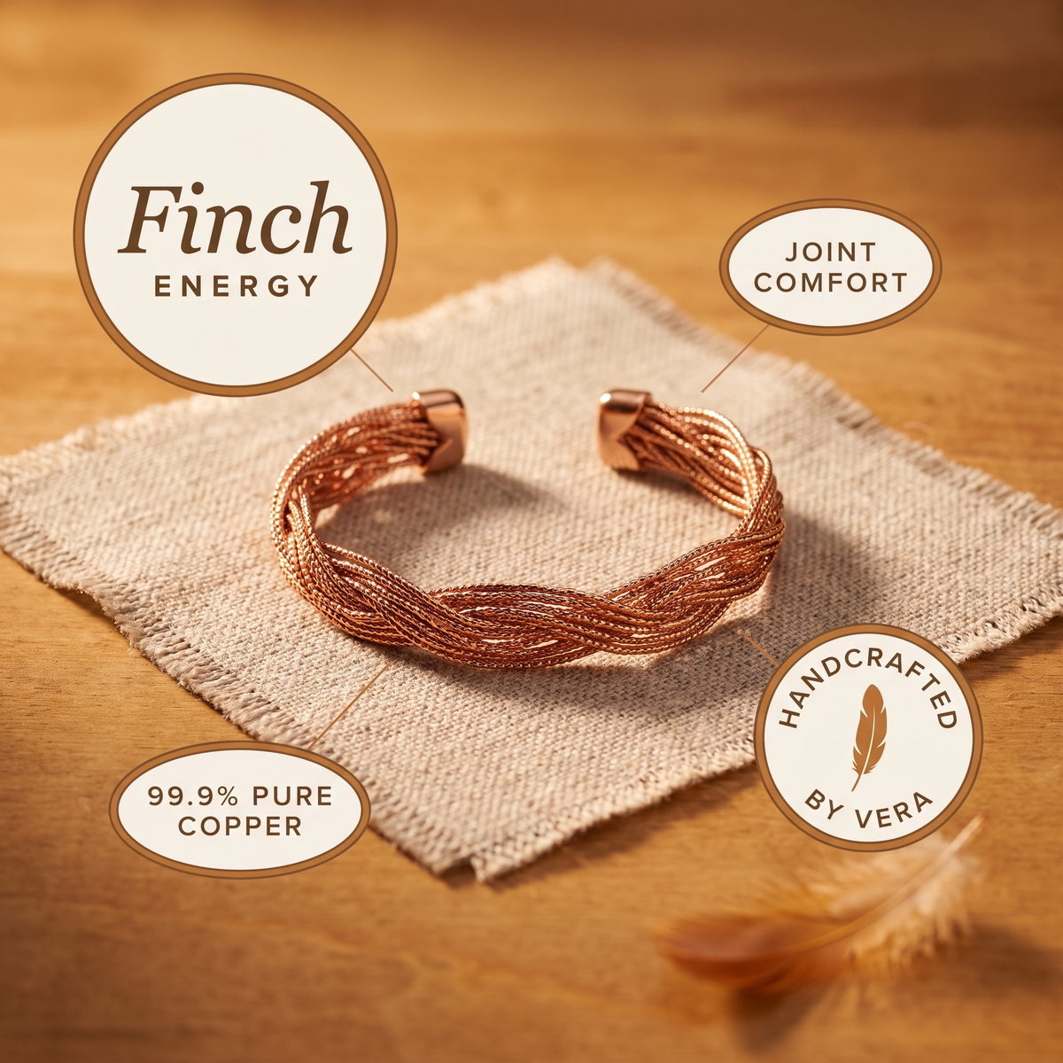 Nancy's Finch Copper Bracelet