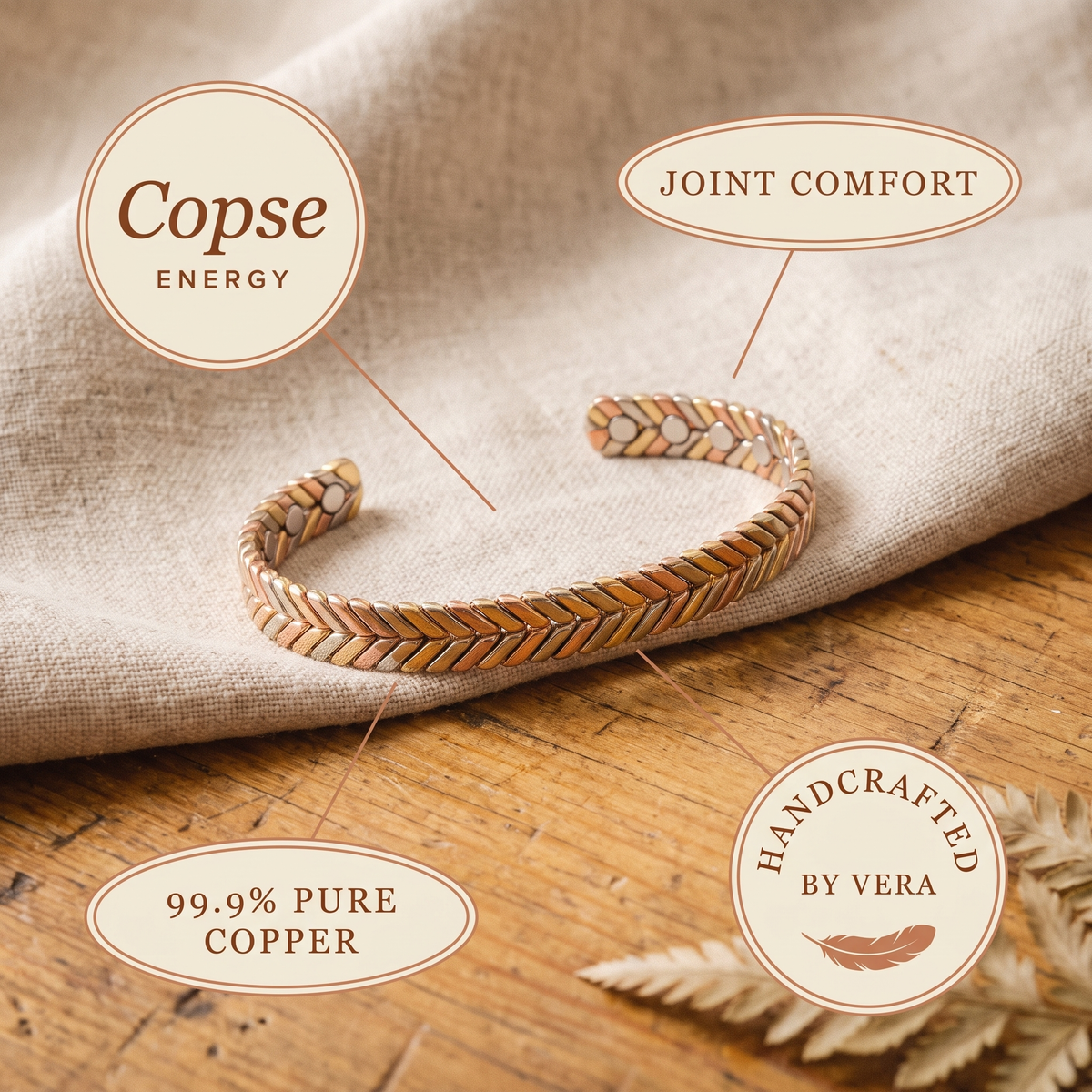 Nancy's Copse Copper Bracelet