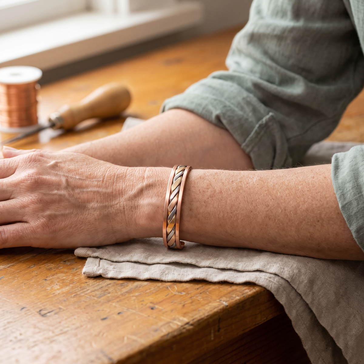 Nancy's Bud Copper Bracelet