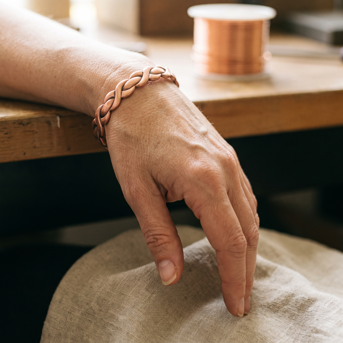 Nancy's Loom Copper Bracelet