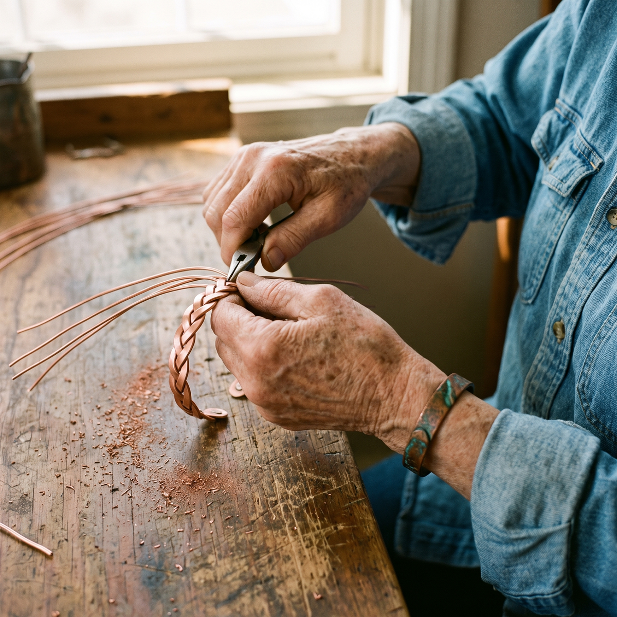Nancy's Loom Copper Bracelet