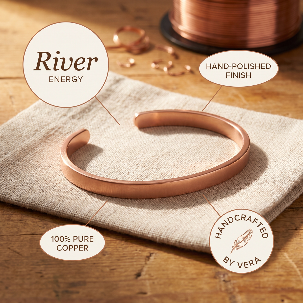 Nancy's River Copper Bracelet