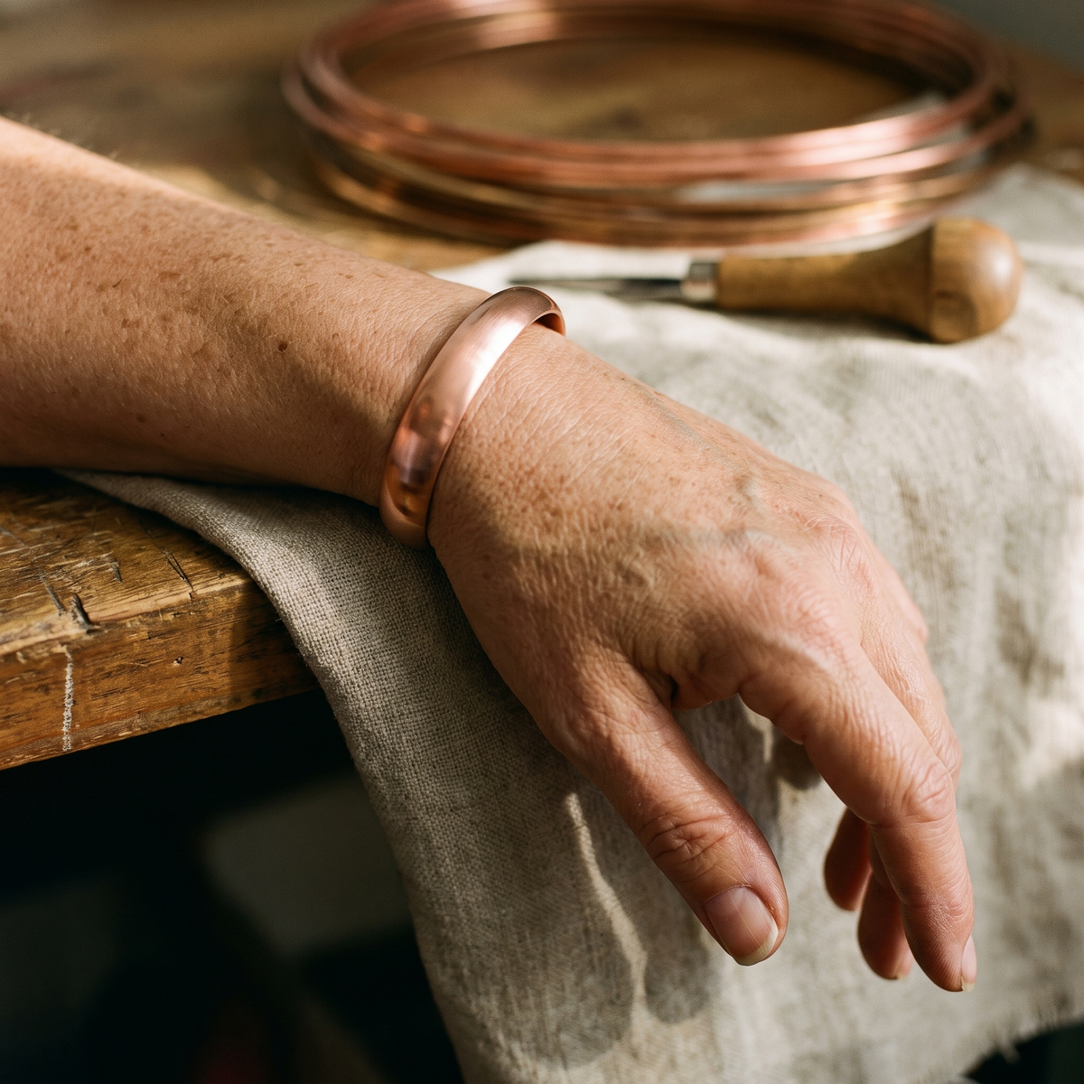 Nancy's Tide Copper Bracelet