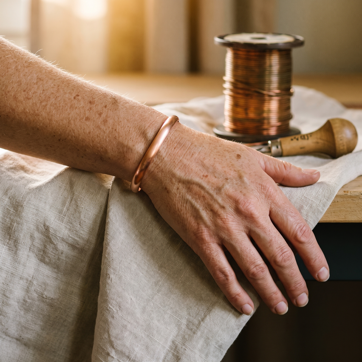 Nancy's Flow Copper Bracelet