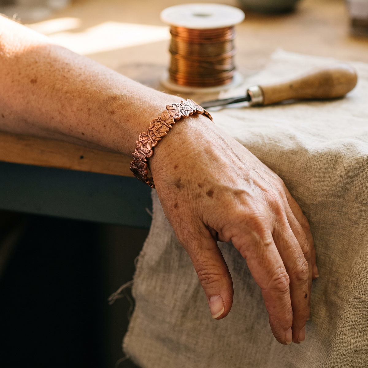 Nancy's Sky Copper Bracelet