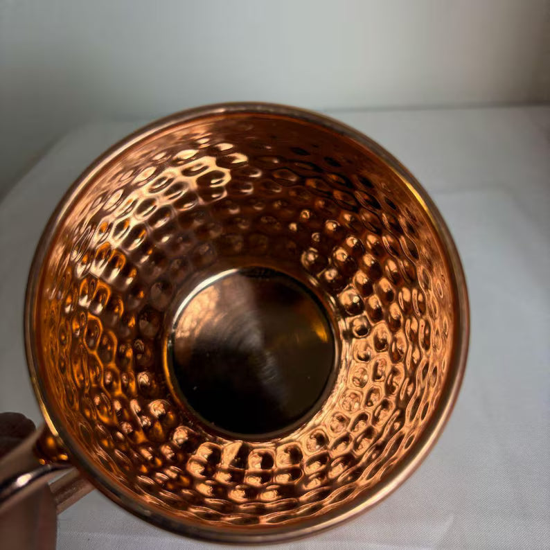 Nancy’s Hand-Hammered Pure Copper Mug with Lid