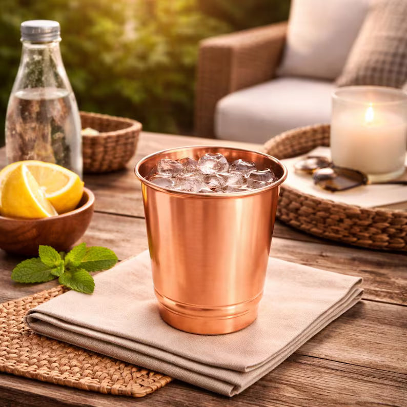 Nancy’s Hand-Hammered Pure Copper Drinking Cup