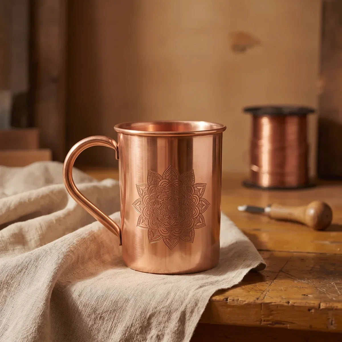 Nancy’s Mandala Pure Copper Drinking Mug