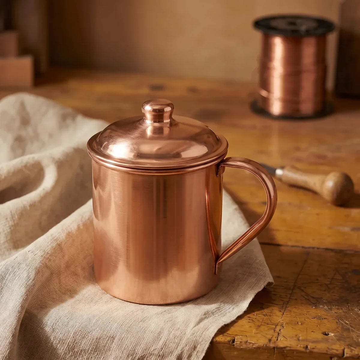 Nancy’s Pure Copper Mug with Lid